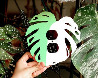Monstera Albo Light Switch Cover: Botanical Home Decor, Plant Lover Gift