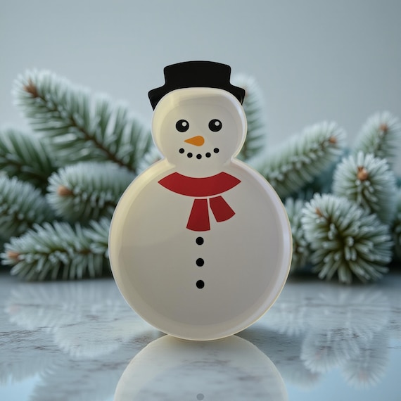 3D Printed Snowman Tray | Festive Holiday Serving Tray