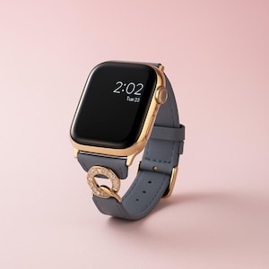 Luxury Leather Apple Watch Band – Handmade Slim Bracelet Strap for iWatch 38mm 40mm 41mm 42mm 44mm 45mm 49mm – Elegant Women’s Wristband