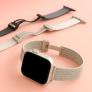 Slim Magnetic Loop Apple Watch Band for Women – Stainless Steel Bracelet Strap for iWatch Series 10 9 8 7 6 SE 5 4 – 38mm to 49mm
