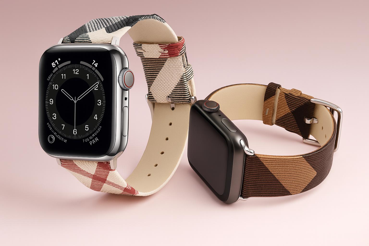 Upcycled Louis Vuitton Apple Watch Band UK - Main Image