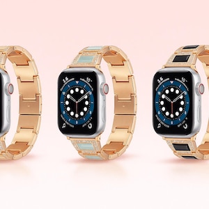 Luxe bling Apple Watch-bandarmband – handgemaakte metalen band voor Series 3 4 5 6 7 8 9 10 Ultra | Premium sieradenstijl voor 38 mm–49 mm