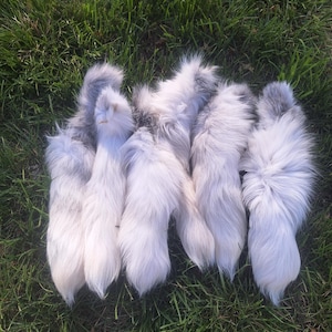 A+ quality huge marble fox tails