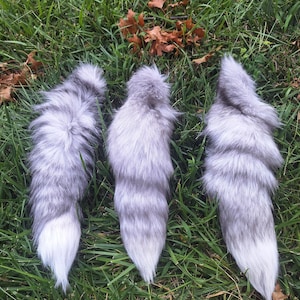 XL sapphire frost fox tail (rare)