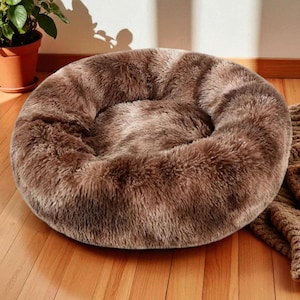 Fluffy Plush Calming Pet Bed: Winter Warm Dog & Cat Bed