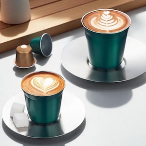 Double Wall Stainless Steel Espresso Cup – Insulated Metal Demitasse Coffee Mug for Home or Outdoor Use