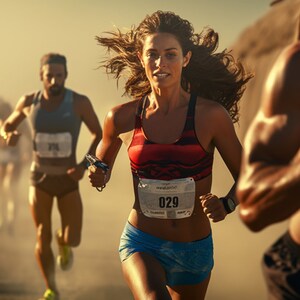 Feel the Energy and Speed: Embrace the Essence of Running Digital Download