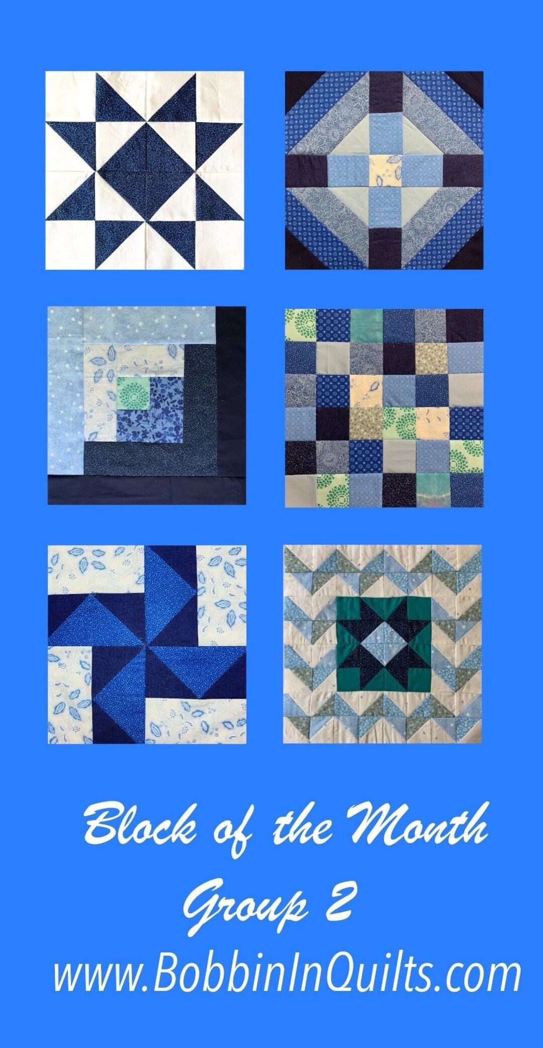 The How to Quilt Block of the Month - Group 2 With 6 Quilt Blocks- PDF ...