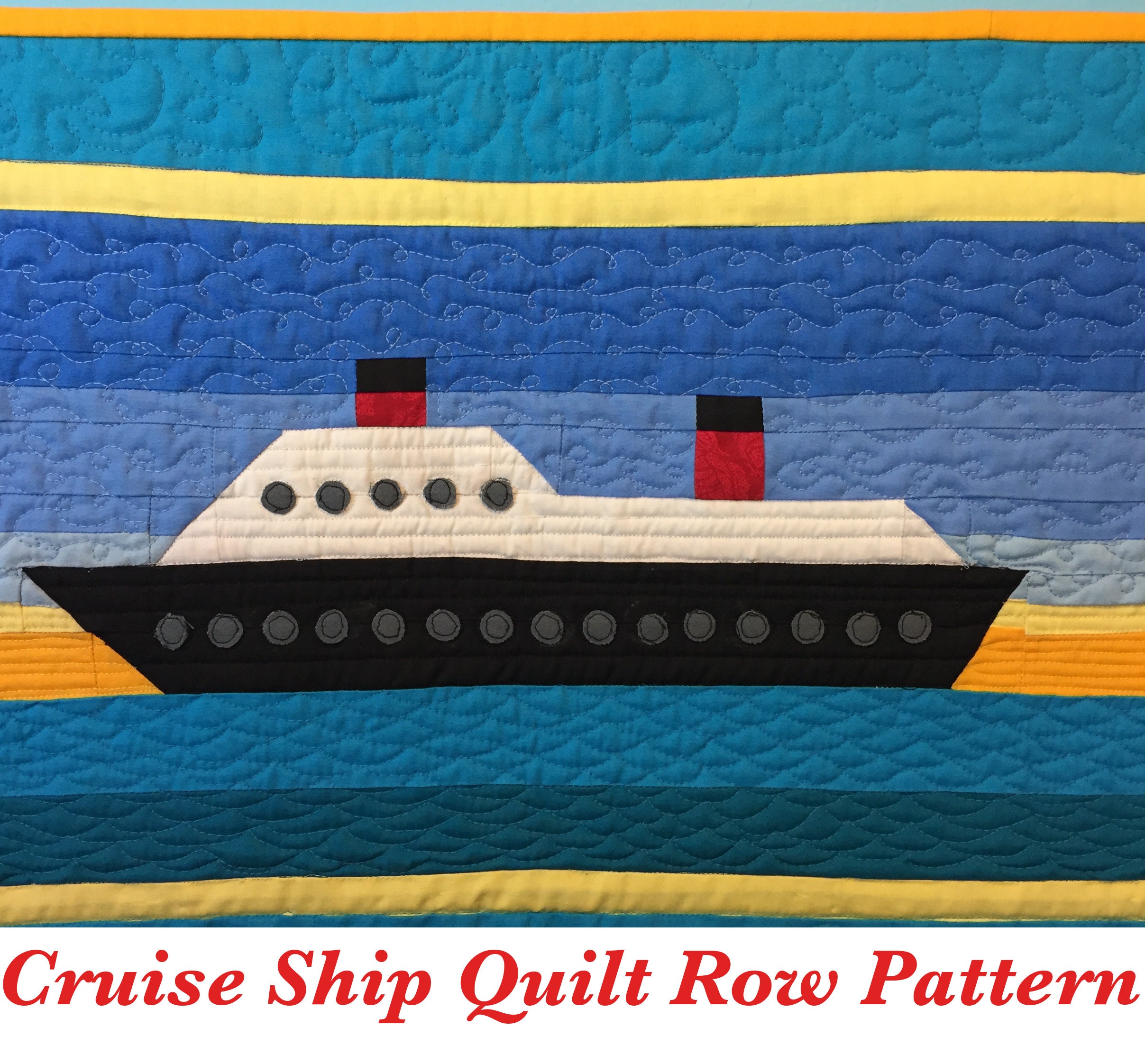 Cruise Ship Row/mini Quilt/wall Hanging Quilt Pattern PDF Etsy