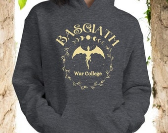 Basgiath War College Hoodie | Dragon Rider Sweatshirt | Fantasy Bookish Gift | Onyx Storm-Inspired Sweatshirt | Gift