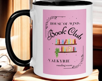 Taza del club de lectura de House of Wind / Artículos para beber inspirados en ACOTAR / Taza de café para amantes de la fantasía / Idea de regalo para amantes de los libros