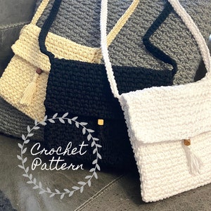 Häkelanleitung - Crossbody Bag, Geldbörse, Instant Download
