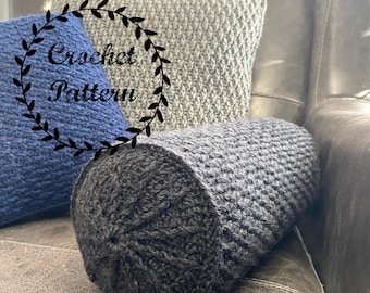 Crochet Pattern Alpine Neck Roll Pillow Cover