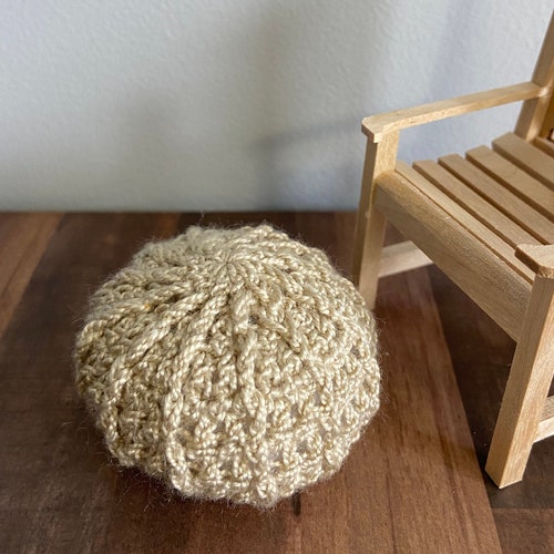 Dollhouse Miniatures Pouf Ottoman Dollhouse Decor 112 Scale Etsy