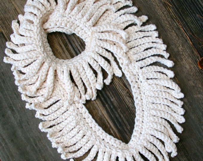 Crochet Pattern PDF Infinity Scarf With Eyelash Fringe Loop Scarf - Etsy