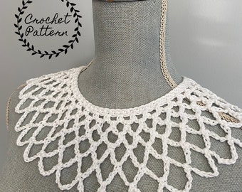 Crochet Pattern Lace like Collar Inspired by RBG