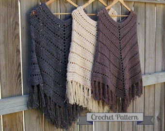 Crochet Pattern Boho Poncho Pattern, Crochet Poncho Pattern, Instant Download