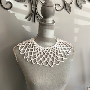 Crochet Pattern Lace like Collar Inspired by RBG image 2