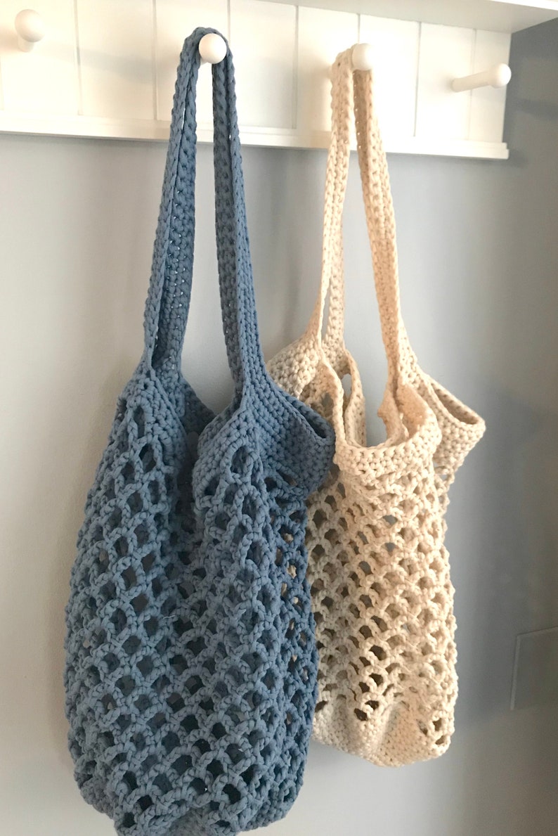 Crochet Pattern Market Tote, Beach Bag, Instant Download image 5