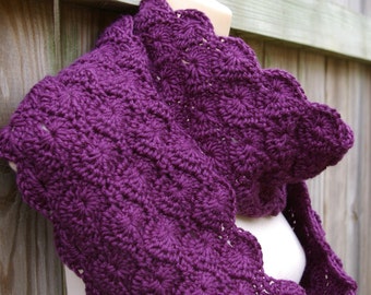 Instant Download Crochet Pattern Infinity Scarf, Circle Scarf, Cowl Scarf PDF