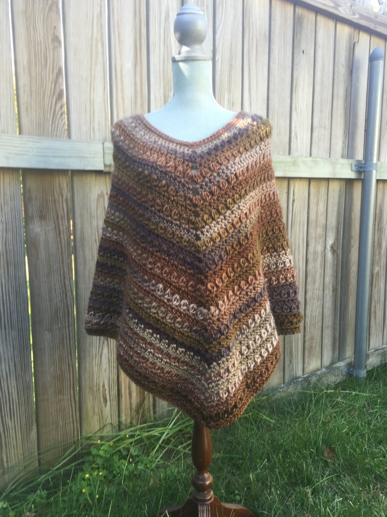 Crochet Pattern Cozy Poncho Boho Poncho Pattern | Etsy