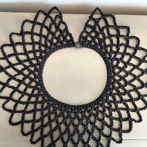 Crochet Pattern Lace like Collar Inspired by RBG image 3