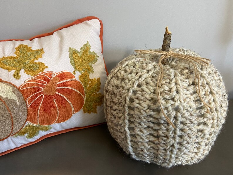 Large Chunky Pumpkins Crochet Pattern 2 Sizes image 3