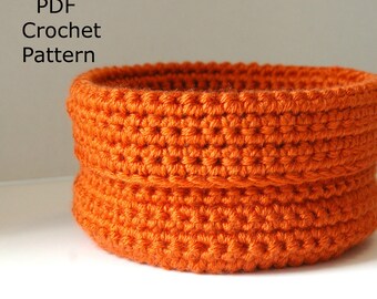 Crochet Pattern Crochet Bowl, Small Crochet Basket Digital Download PDF