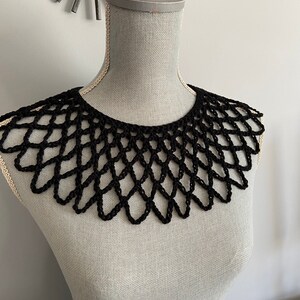 Crochet Pattern Lace like Collar Inspired by RBG image 4