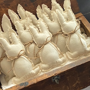 Petite Stuffed Rustic Bunny Rabbit, Farmhouse Easter Decor - Etsy