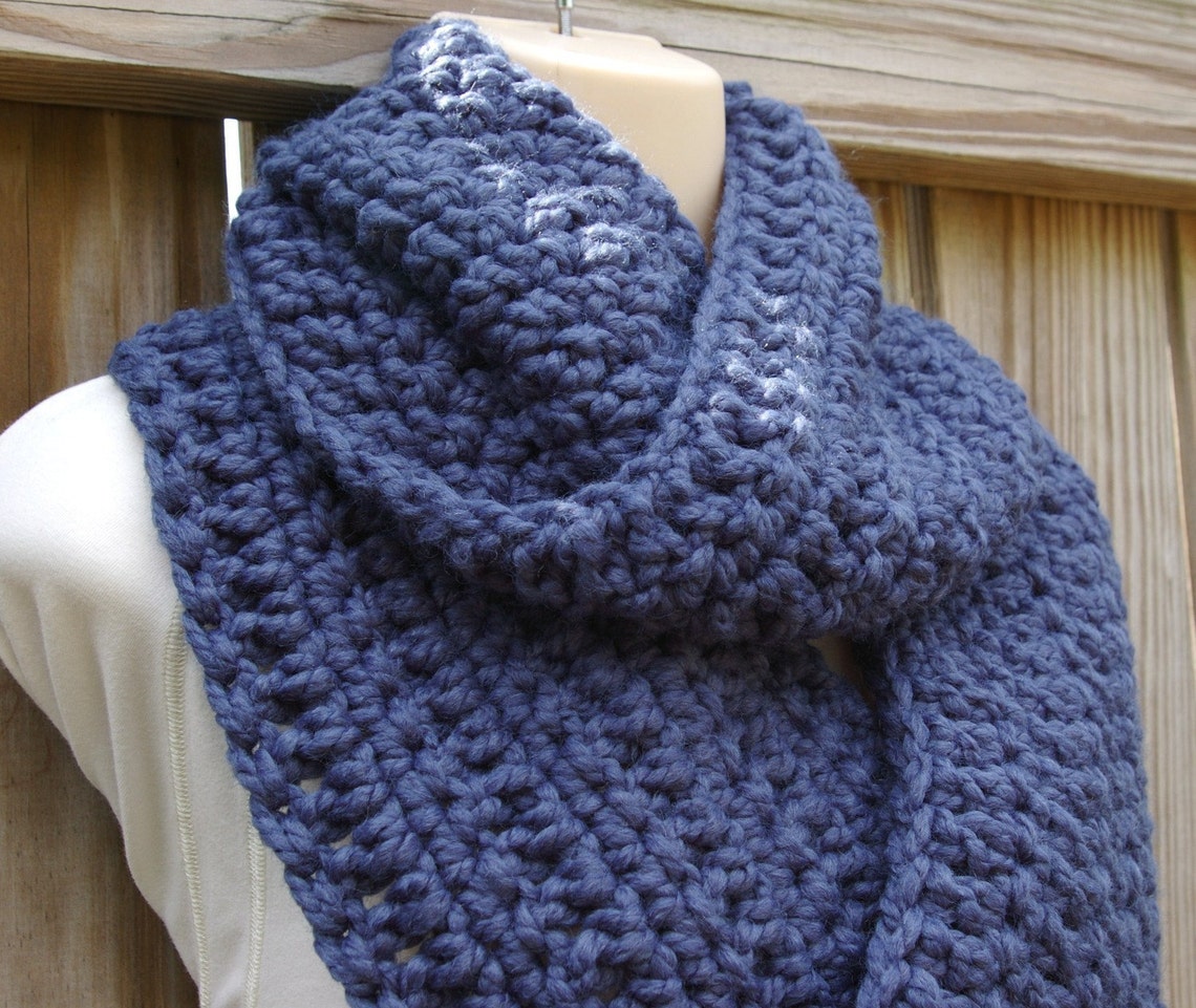 Infinity Scarf Cowl Crochet Pattern Long, Chunky PDF - Etsy
