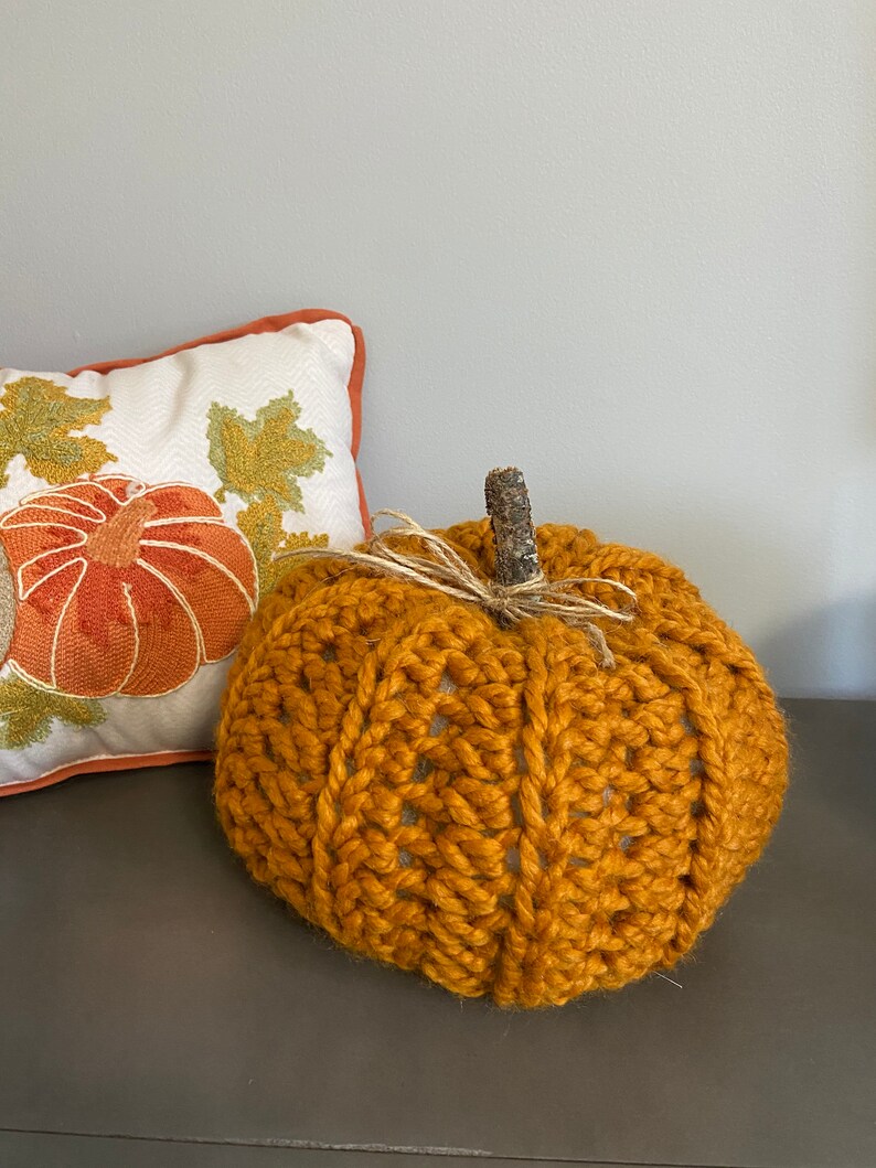 Large Chunky Pumpkins Crochet Pattern 2 Sizes image 2