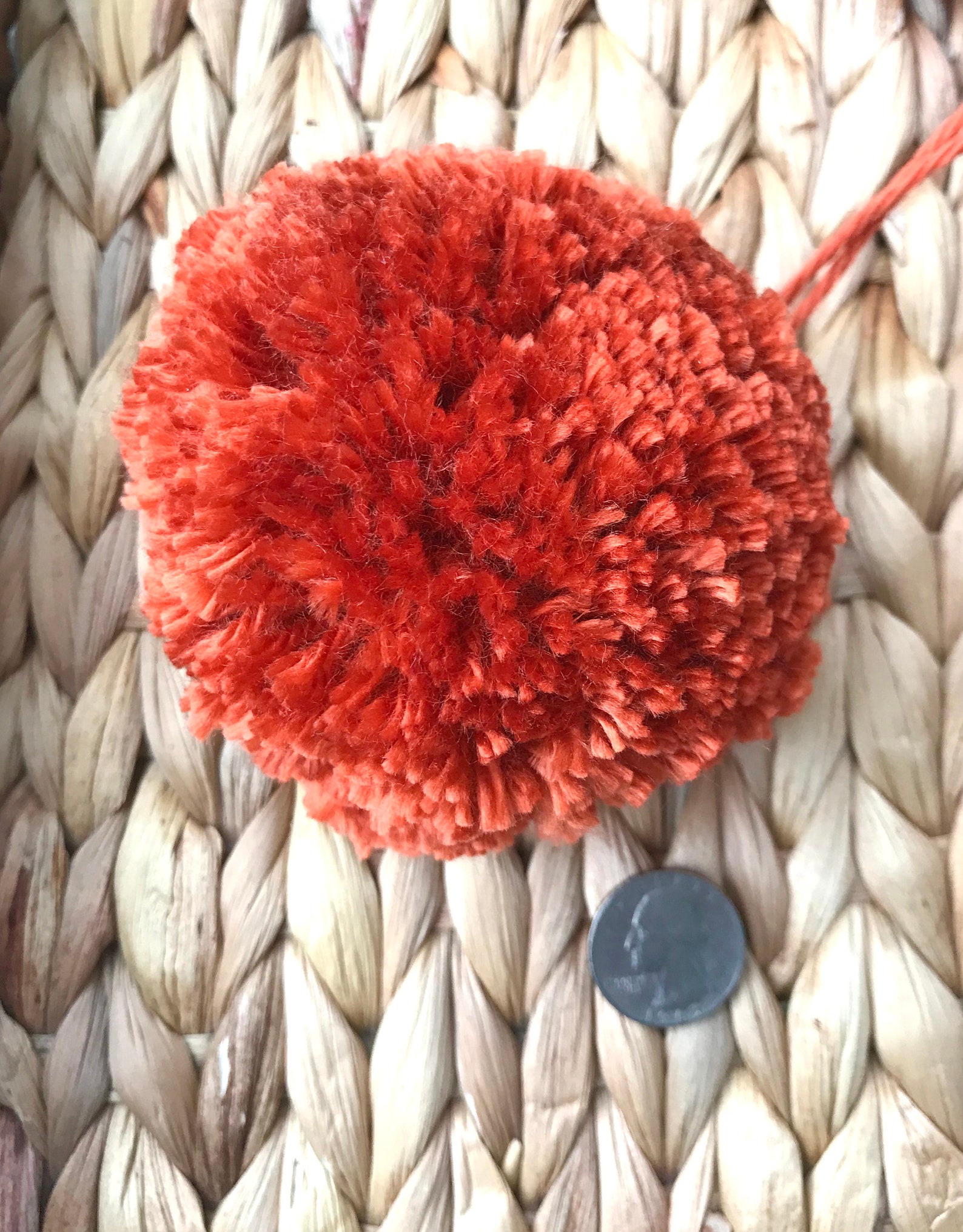 Burnt Orange Pom Poms Extra Large Set of 5 Etsy