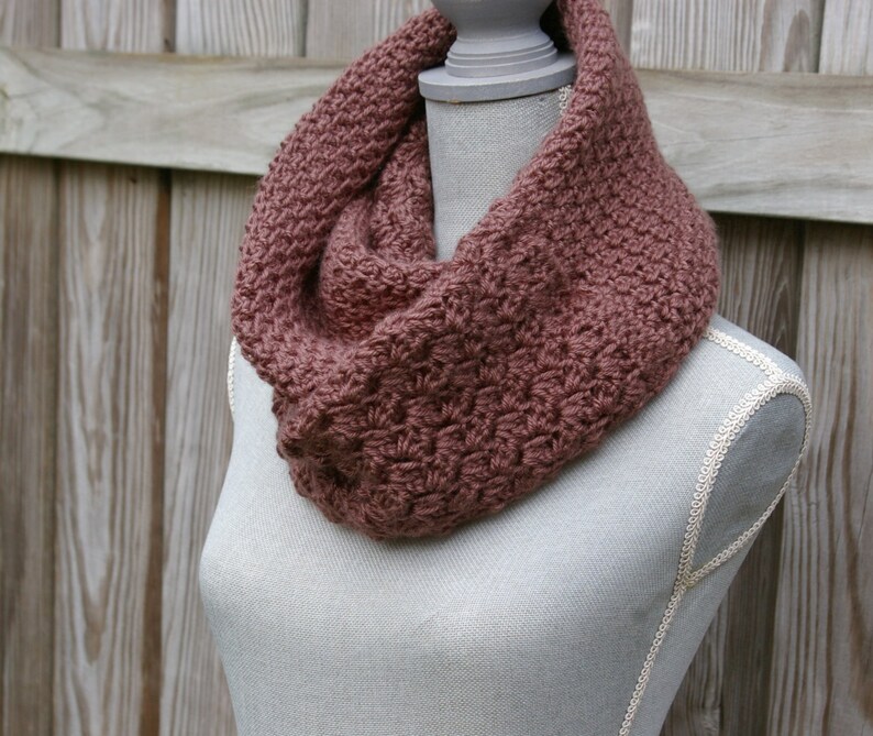 Crochet Pattern Infinity Scarf Pattern - Cowl Scarf Pattern - Circle ...