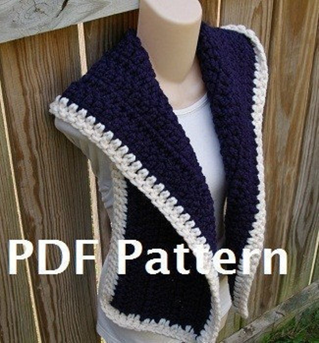 Hooded Scarf Crochet Pattern Chunky PDF - Etsy