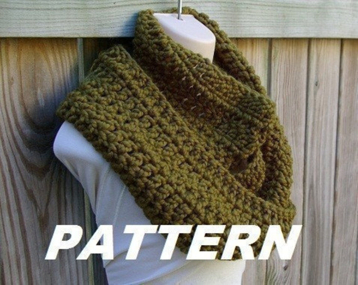 Infinity Scarf Cowl Crochet Pattern Long, Chunky PDF - Etsy
