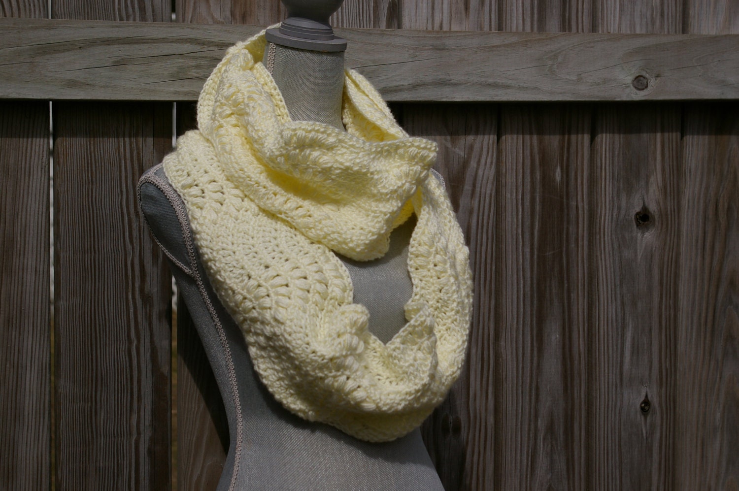 Crochet Pattern Infinity Scarf, Crochet Infinity Scarf, Circle Scarf ...