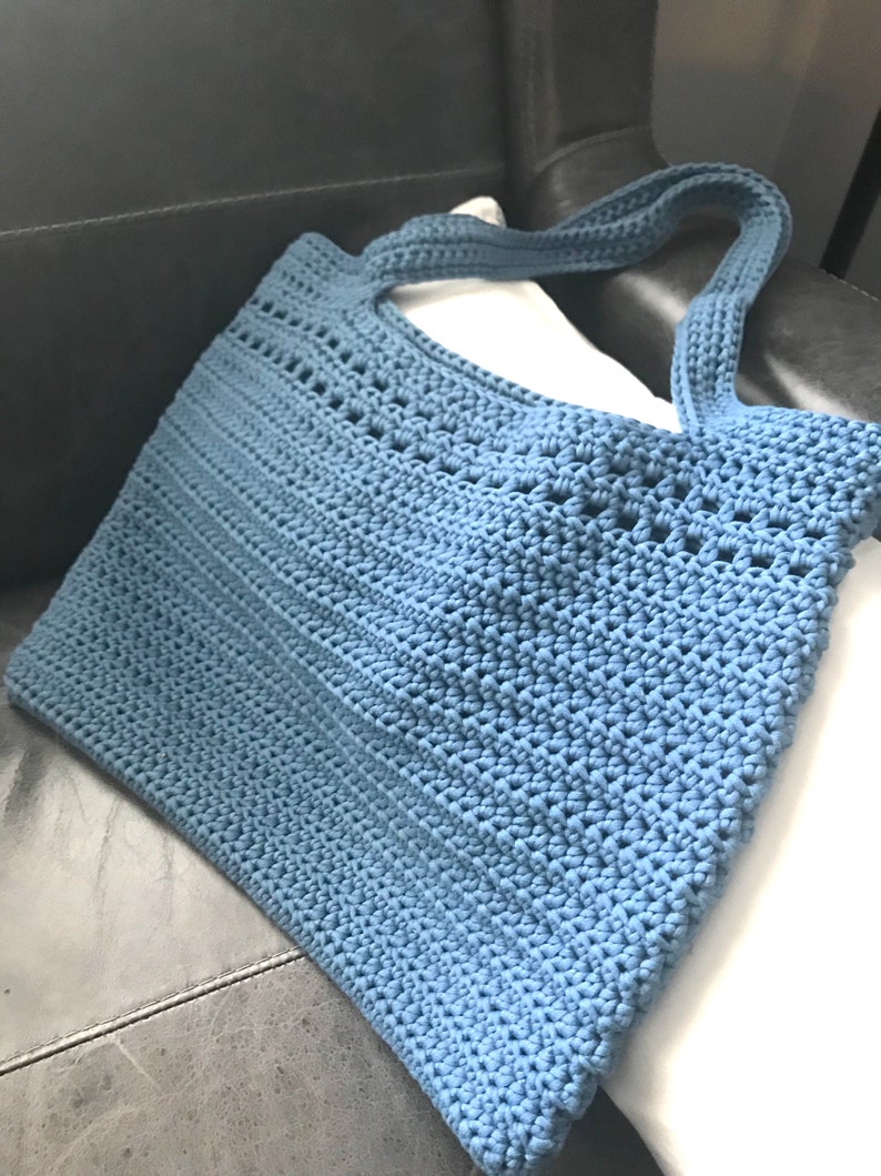 Crochet Pattern Beach Bag, Market Tote, Instant Download image 3