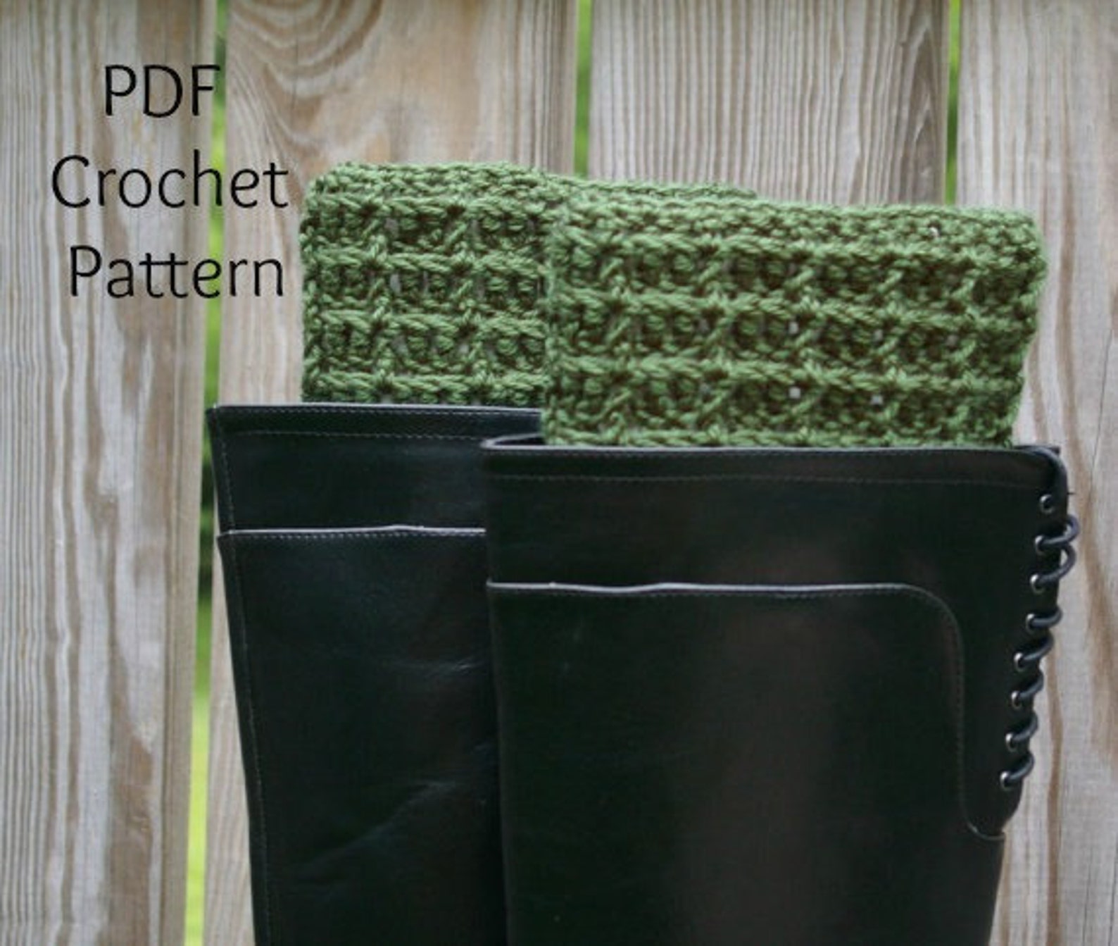 Instant Download Crochet Pattern Boot Socks Waffle Boot Cuffs - Etsy