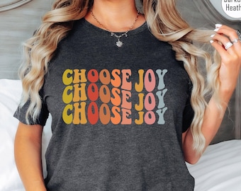 Choose Joy T-Shirt, Kindness Tee, Christian Shirt, Worship Shirt, Joy Youth Shirt, Womens Choose Joy Tee, Smiley Face, T-Shirts For Women
