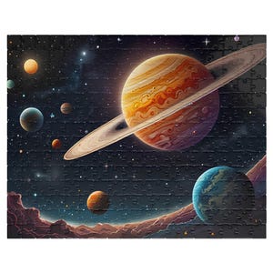 Puzzles for Adults, Outer Space Dream Jigsaw Puzzle, Astronomy Gift, Space Lover Gift, Fun Family Activities
