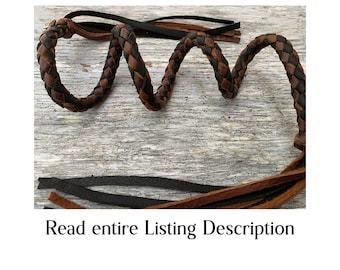 Handmade 6 Strand Round Braided Leather Shoulder Strap: Western Boho Crossbody Bag Accessory