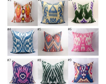 Silk Ikat Pillow Etsy