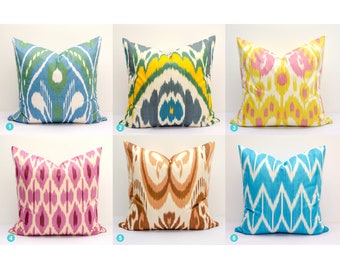 etsy ikat pillows