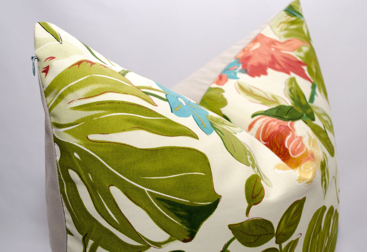 Tropical Decorative pillow Pillow cover Modern pillow Floral Etsy