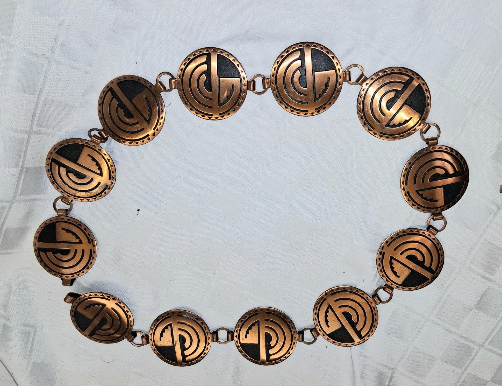 Copper Link Belt - Etsy