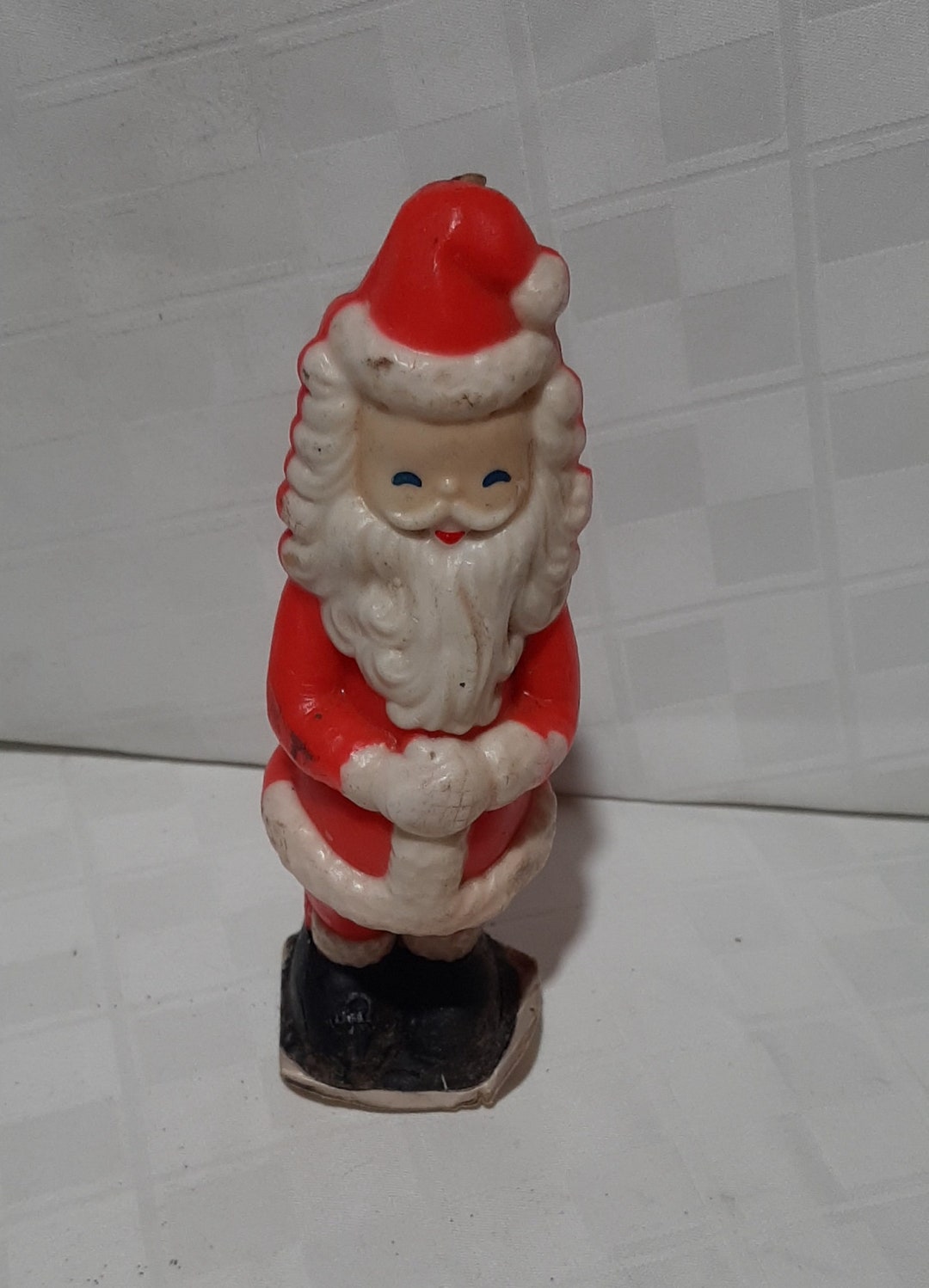 Gurley Christmas Santa Claus Candle Rare Large Size Vintage Etsy