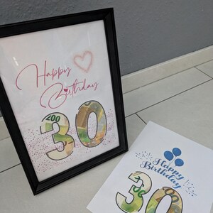 Cumplidor de deseos, Feliz cumpleaños, Felicitaciones, Celebración, Regalos en efectivo, Dinero, Cumpleaños 30