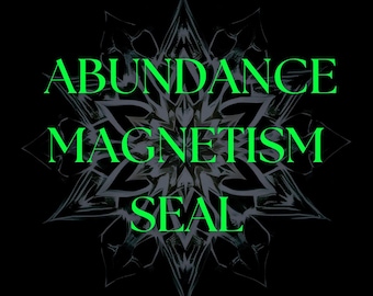 Abundance Magnetism Energetic Seal: Divine Prosperity (PNG + Insight Sheet)