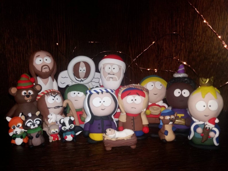 Nativity South Park Figures With Critters Full Set Etsy UK